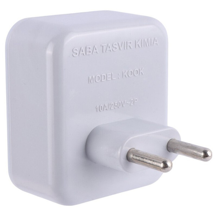 مبدل برق سه به دو تایمر دار تیراژه مدل KOOK