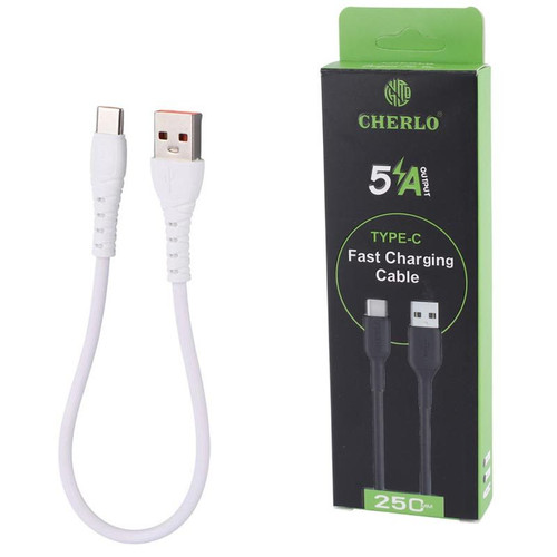 کابل شارژ تایپ سی کوتاه Cherlo مدل CH-TC-SM10