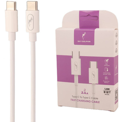 کابل دو سر تایپ سی فست شارژ Sky Dolphin