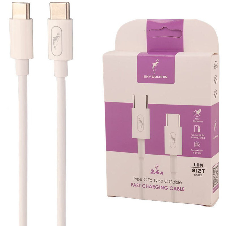 کابل دو سر تایپ سی فست شارژ Sky Dolphin