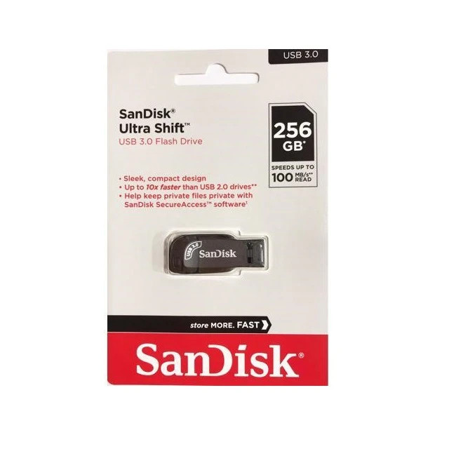 فلش مموری 256 گیگابایت سن دیسک مدل ULTRA SHIFT CZ410