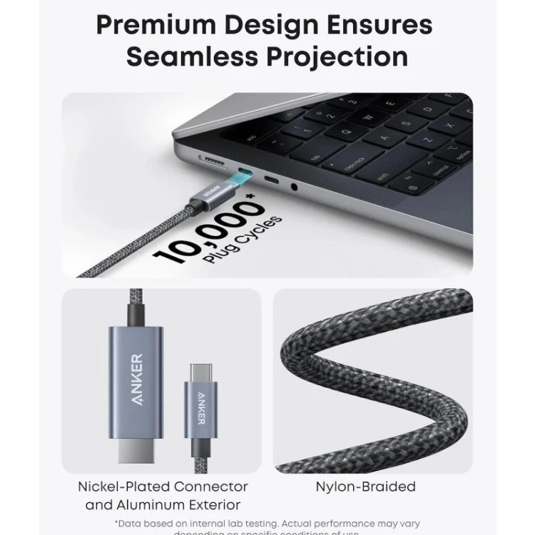 کابل تبدیل Type-C به HDMI انکر A87E0-H11