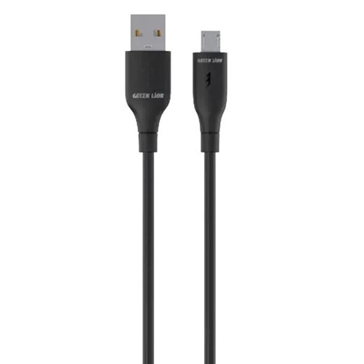 کابل میکرو یو اس بی فست شارژ 12 وات آمپر گرین لاین GNPVCUSAMCBK طول 1 متر
