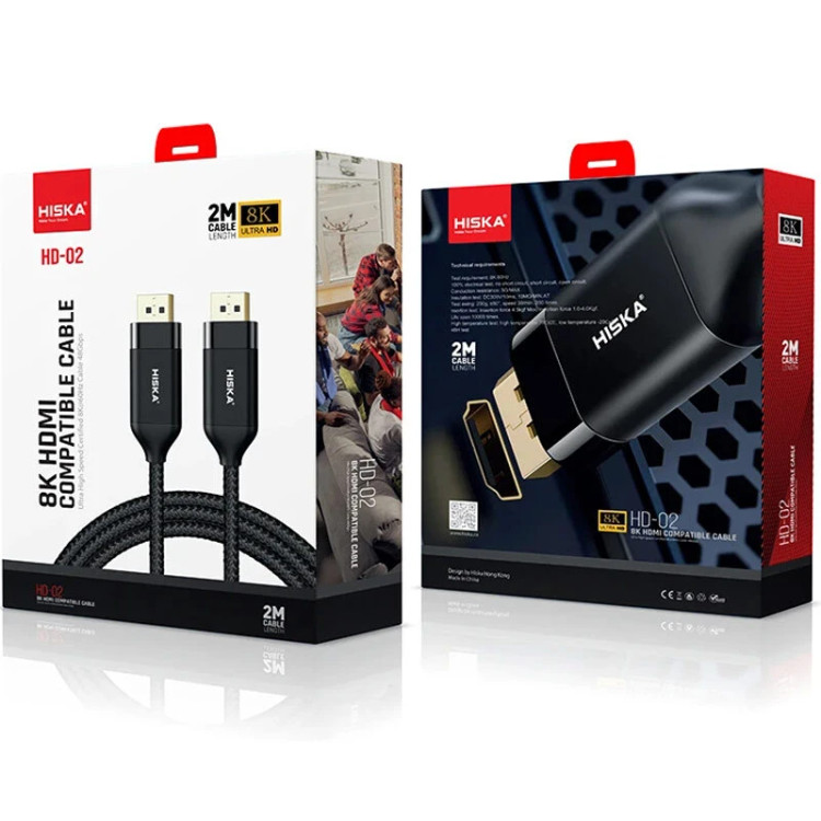 کابل HDMI 8K هیسکا HD-03 طول 3 متری